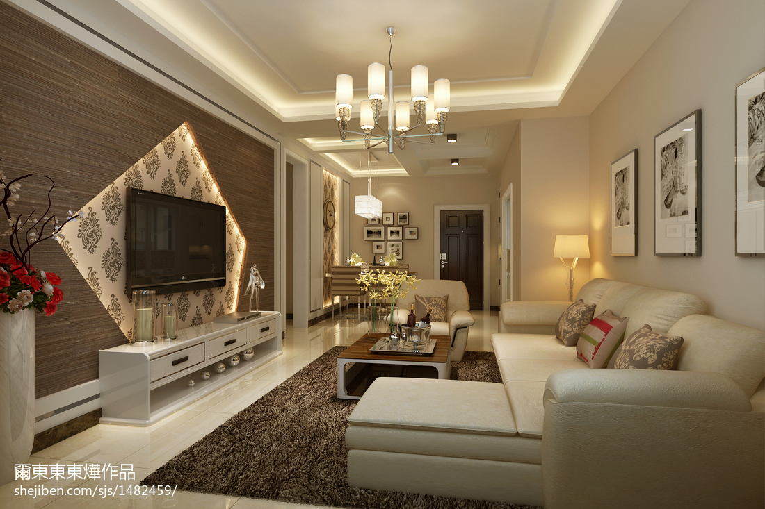 現(xiàn)代簡約電視背景墻設(shè)計(jì)