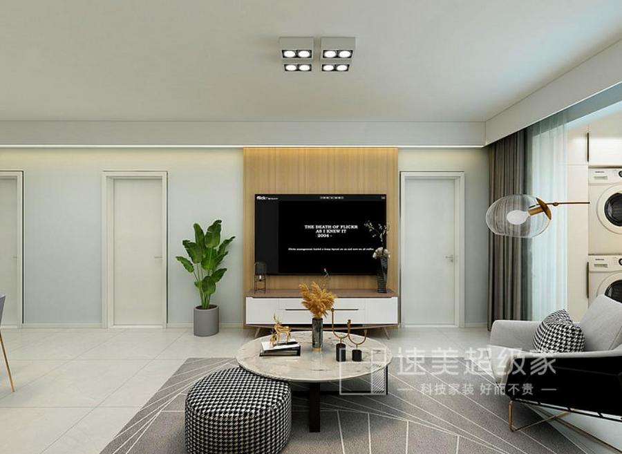 電視墻裝修效果圖大全之現(xiàn)代簡(jiǎn)約風(fēng)