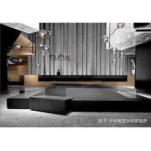 公司前臺背景墻設(shè)計效果圖大全 合肥辦公室裝修，七個充滿設(shè)計創(chuàng)意的前臺設(shè)計案例，門