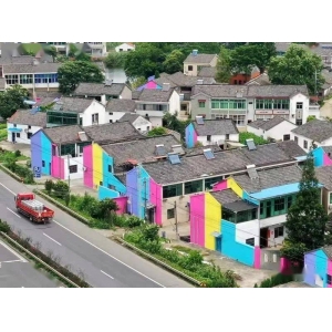 美麗鄉(xiāng)村建設(shè)墻體彩繪 墻繪藝術(shù)能為鄉(xiāng)村振興做些什么