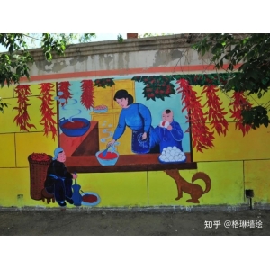 美麗鄉(xiāng)村建設(shè)墻體彩繪 美麗鄉(xiāng)村墻繪有什么魅力，突破傳統(tǒng)去打造一個(gè)網(wǎng)紅打卡地