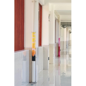 外墻創(chuàng)意畫 教室外也有色彩斑斕的藝術(shù)課堂，寶山的這所學(xué)校把水管變成了壁畫展